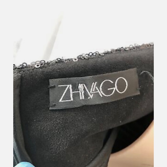 Gorgeous deep sweetheart sequin midi cocktail dress -AU8 US 4. a 2 IMO - Picture 7 of 7